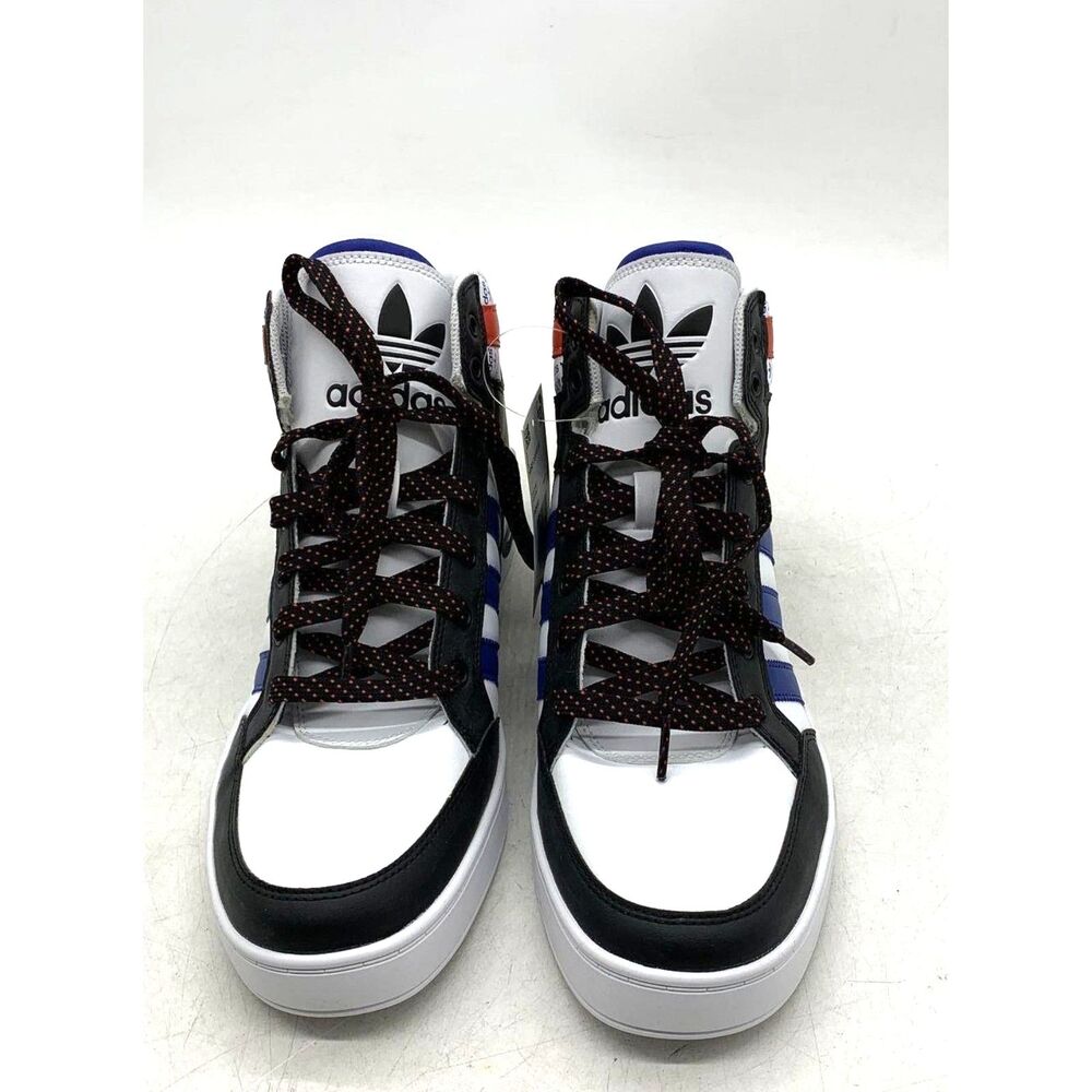 NWT Adidas Hardcourt Hi White Script Logo High Top Sneakers Men's 11.5 DS